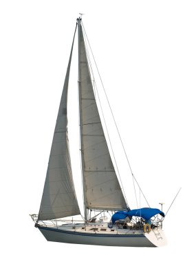 Isolated Sailboat clipart