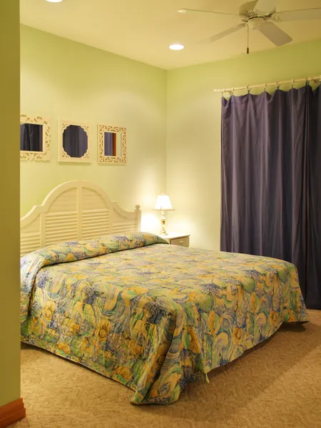 Green Bedroom — Stock Photo, Image