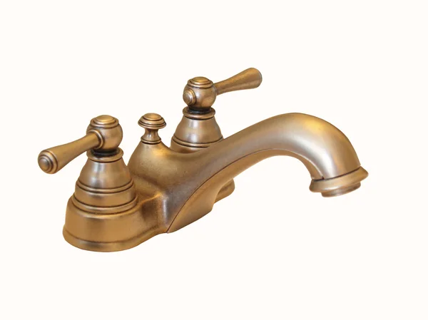 Isolated Brass Faucet — Stock Photo, Image
