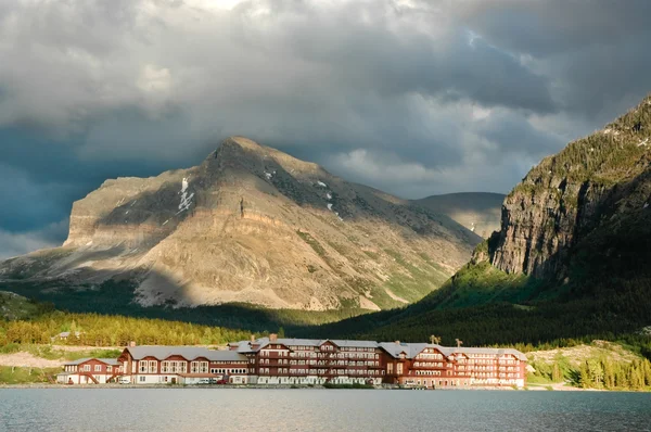 Viele Gletscherhotels — Stockfoto