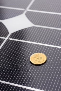 Closeup of Solar Panels clipart