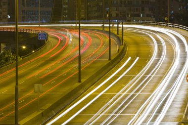 Hong kong trafik gece