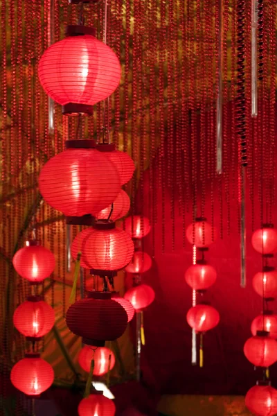 Grandes lanternas vermelhas — Fotografia de Stock