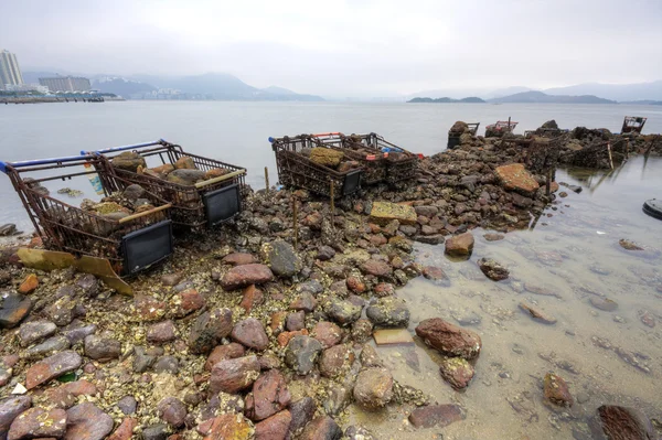 Znečištění v přímořské — Stock fotografie