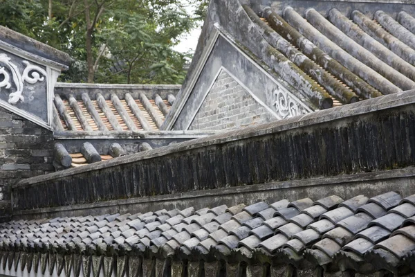 Čínská dlaždice střechy — Stock fotografie
