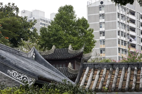 Chinesisches Gebäude und Morden Building — Stockfoto