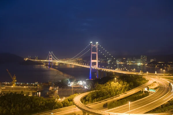 Hong kong tsing ma Brücke . — Stockfoto