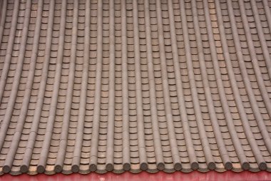 Chinese style roof tiles. clipart