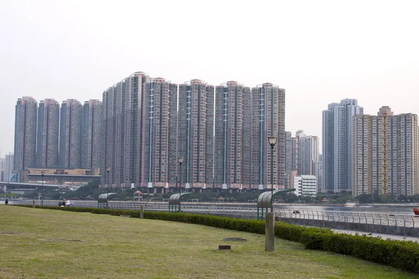 Hong kong mieszkań socjalnych apartamentowiec — Zdjęcie stockowe