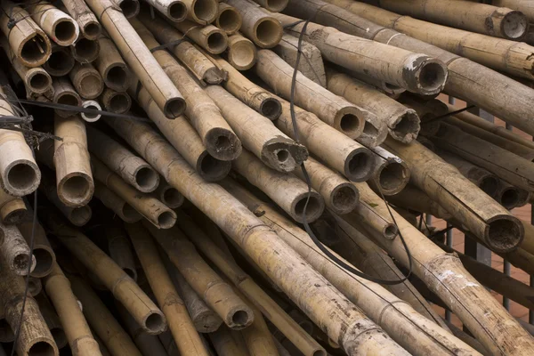 stock image Bamboo for chinese construction site