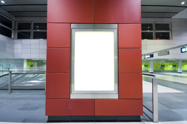 Reklam modern bir binada boş — Stok fotoğraf
