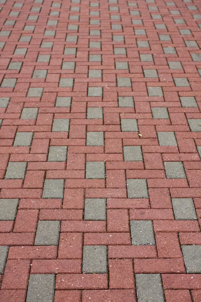 Brick pavement in a city — Stock Photo, Image
