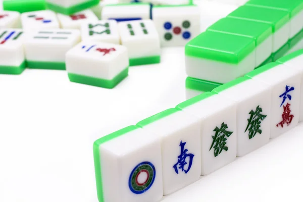 Mahjong, zeer populair spel in china — Stockfoto