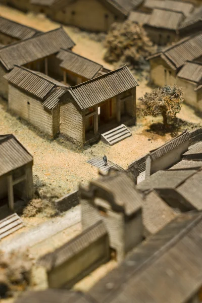 Modell av kinesiska byn — Stockfoto
