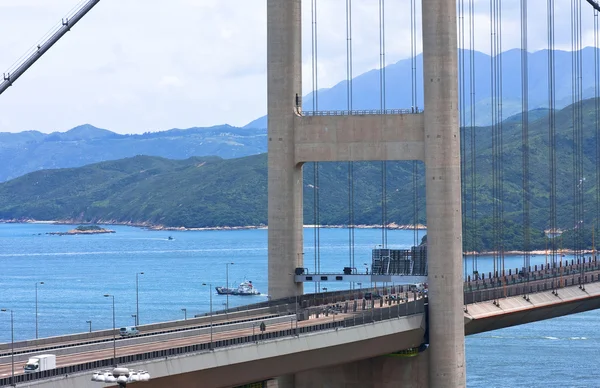 Tsing-Ma-Brücke in Hongkong. — Stockfoto