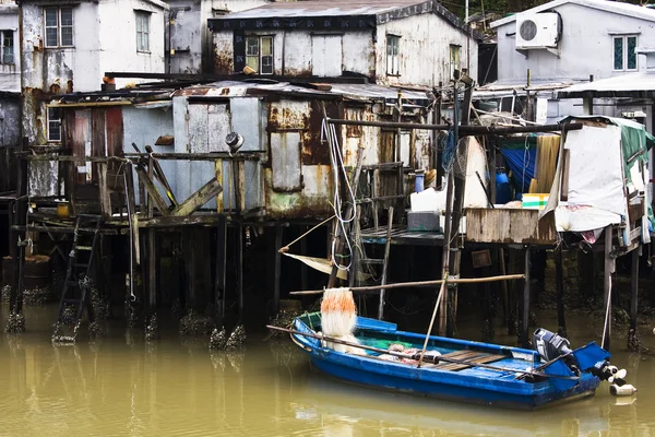 Tai O, un piccolo villaggio di pescatori a Hong Kong — Foto Stock