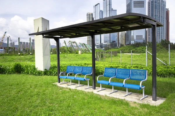 Seat in the park in the city — Stock Photo, Image