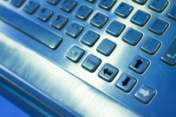 Primer plano del teclado del ordenador . — Foto de Stock