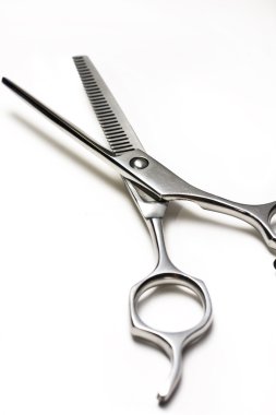 Special scissors for work of hairdresser clipart