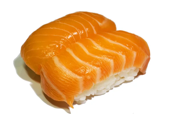 Sushi op wit — Stockfoto