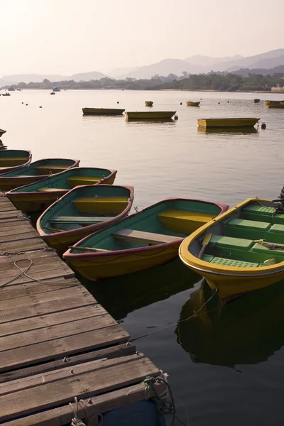 Boats on the lake — Stock Photo, Image