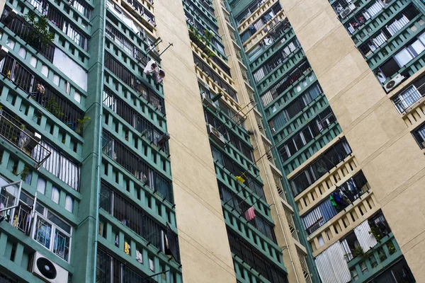 Hong Kong logements sociaux bloc d'appartements — Photo