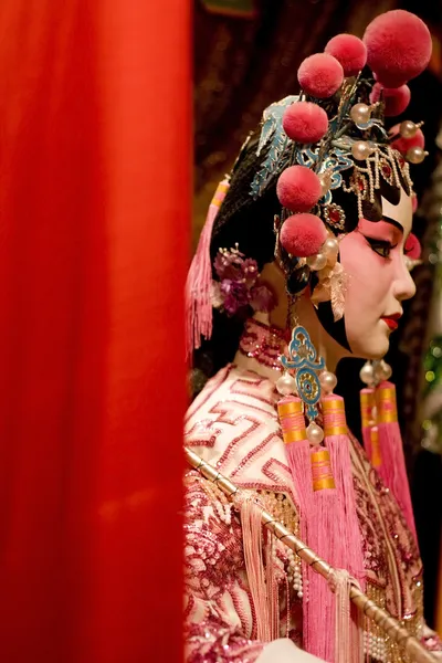Maniquí de ópera chino de Asia con espacio de texto — Foto de Stock