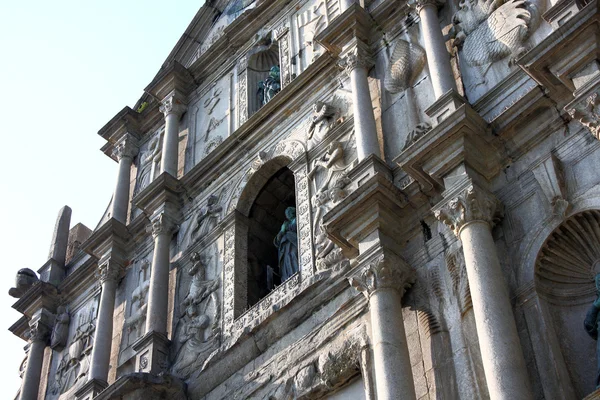 Macau världsarv, ruinerna av st. paul's — Stockfoto
