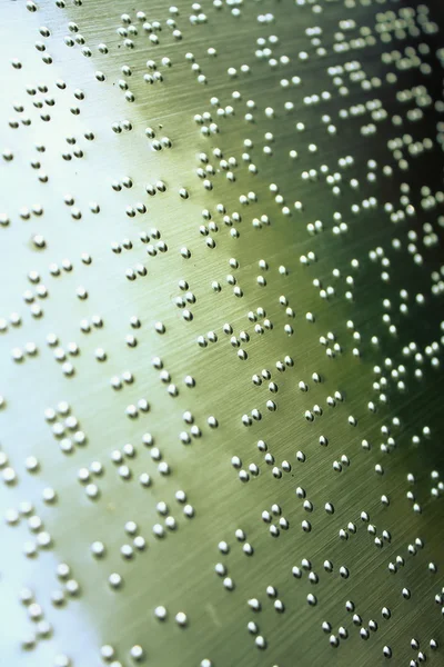 Página simples de Braille Macro — Fotografia de Stock