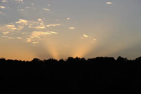 Pôr do sol sobre Iguaçu — Fotografia de Stock