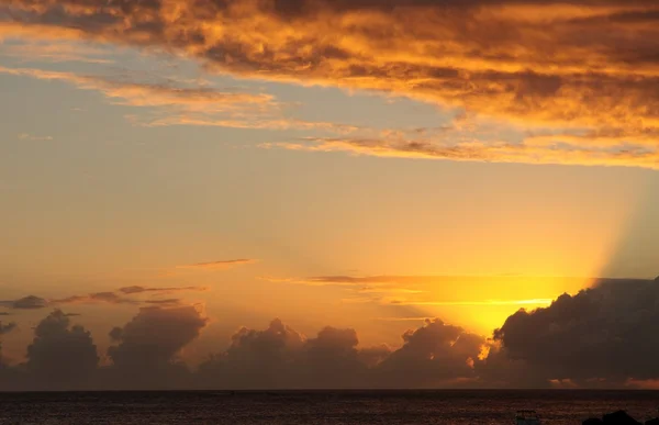 加勒比的日落 — 图库照片