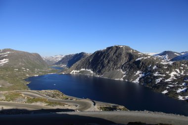 Small lake in Norwegian Fjord clipart