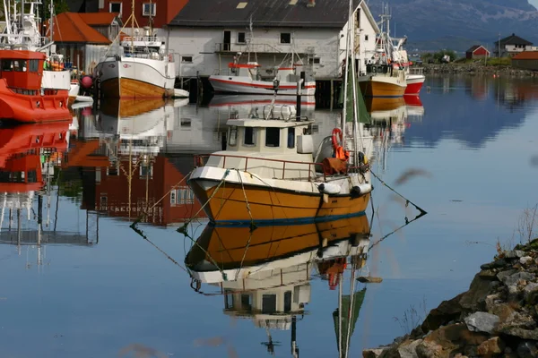在挪威峡湾中的小湖 — 图库照片