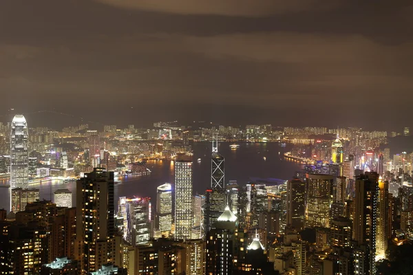 Isla de Hong Kong y horizonte de Kowloon —  Fotos de Stock