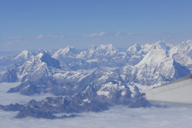 Aerial view Tibet clipart