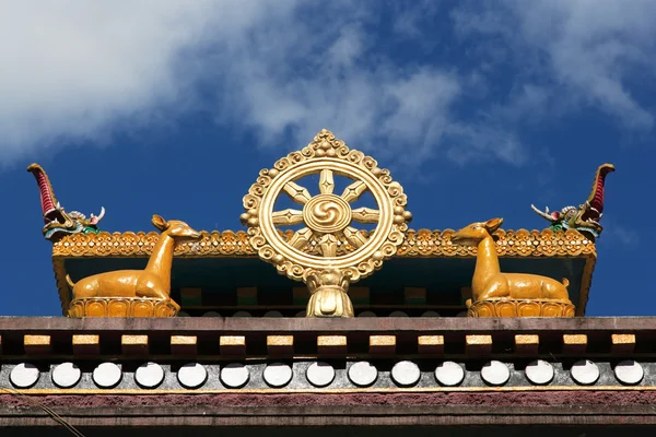 Буддийское колесо жизни — стоковое фото