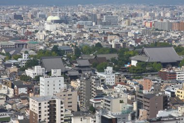 Kyoto birds eye view clipart