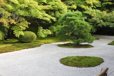 Japanese rock garden clipart