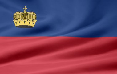 Flag of Liechtenstein clipart