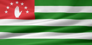 Flag of the Abkhazia clipart