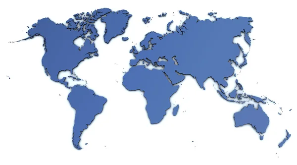 Mapa świata — Zdjęcie stockowe