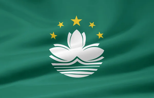 Makao bayrağı — Stok fotoğraf