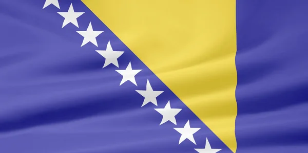 보스니아헤르체고비나의 깃발 — 스톡 사진