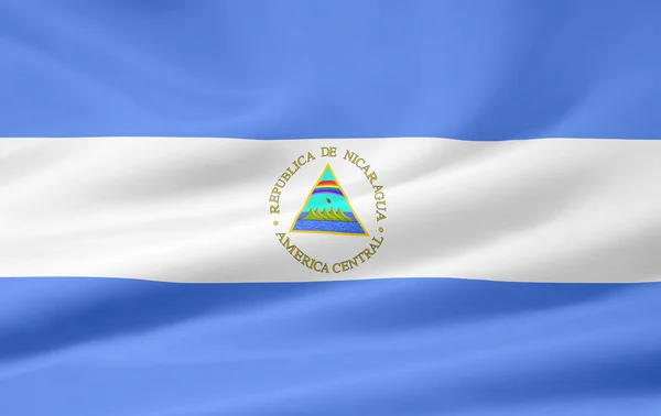 Nicaraguan lippu — kuvapankkivalokuva