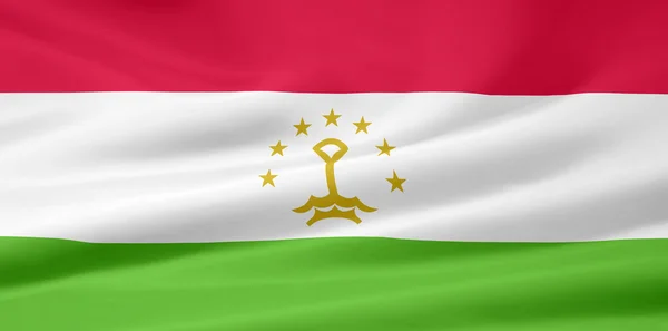 Bandera de Tayikistán — Foto de Stock