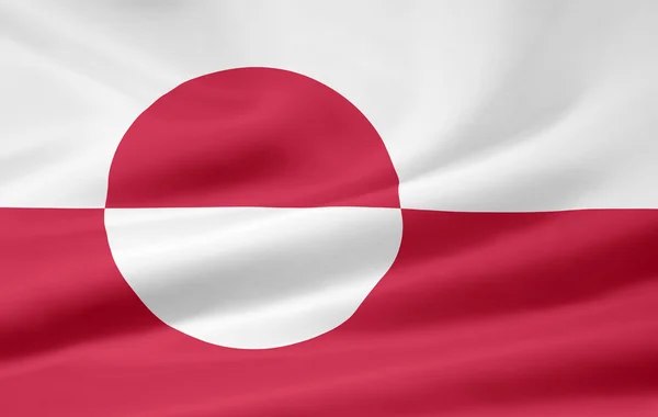 Bandiera della Groenlandia — Foto Stock
