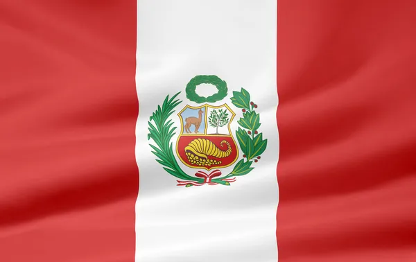 Peru bayrağı — Stok fotoğraf