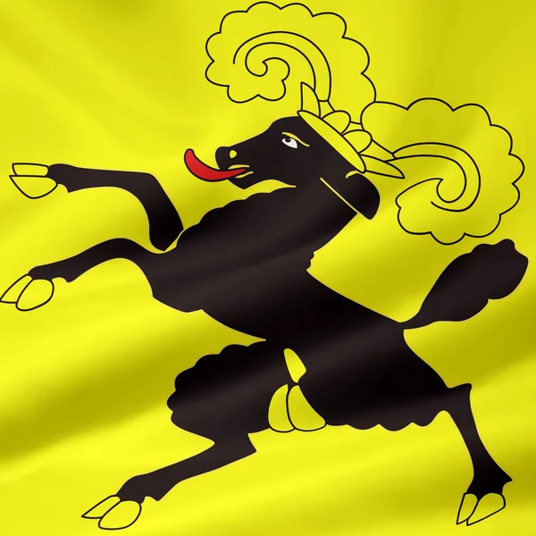 Flaga bern - schaffhausen — Zdjęcie stockowe