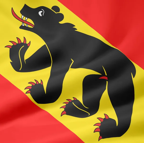 Vlag van bern - Zwitserland — Stockfoto