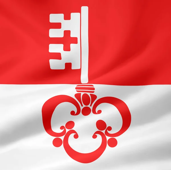 Obwaldens flag - Stock-foto